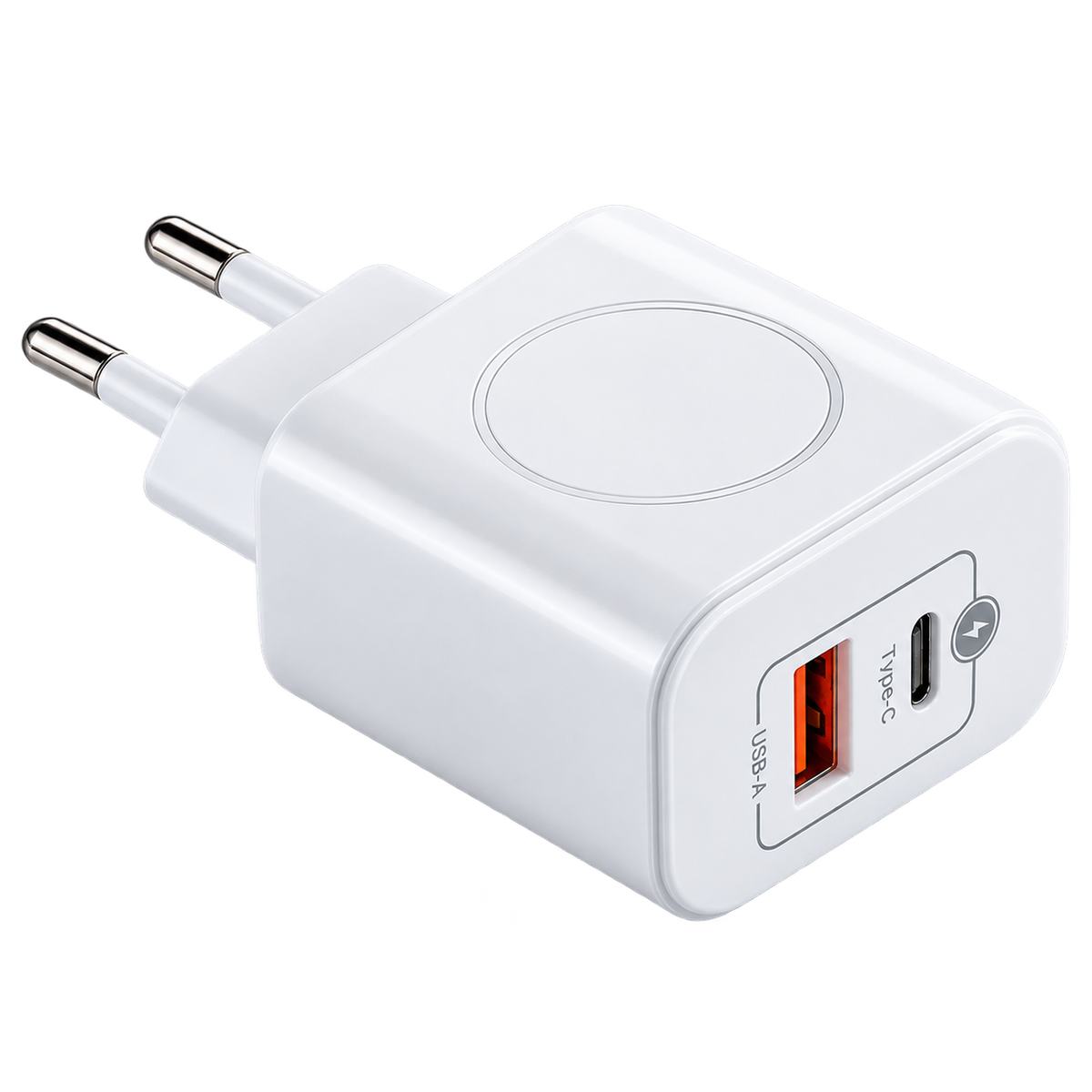 Cargador Triple con Carga Inalámbrica