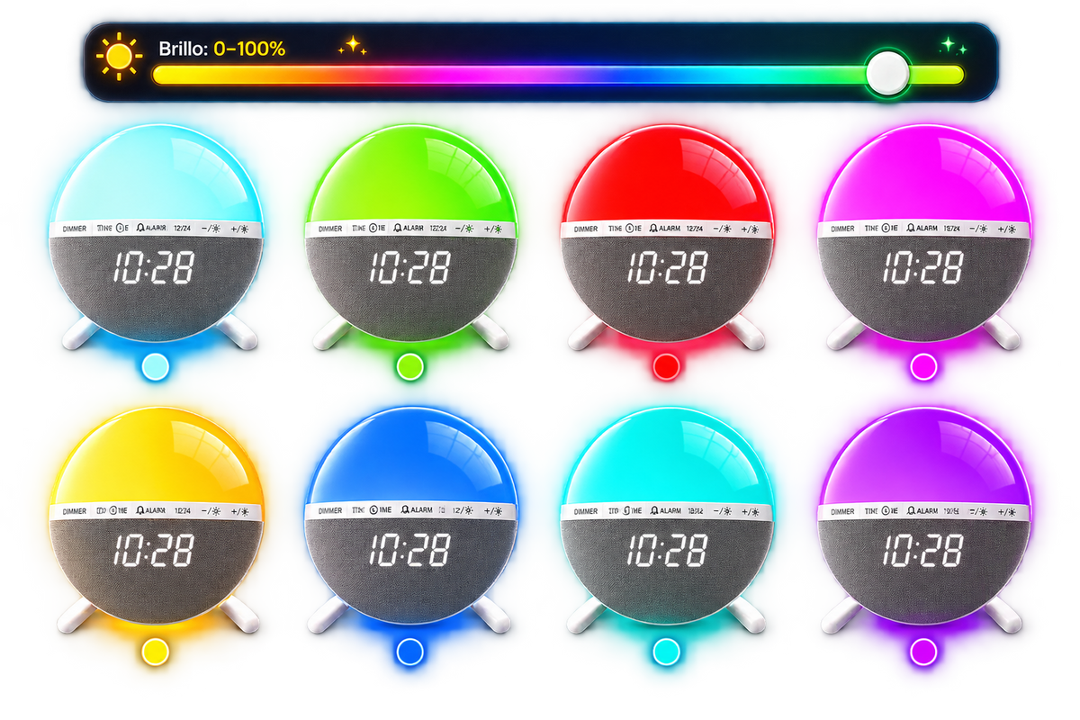 Reloj Despertador con Simulación de Amanecer