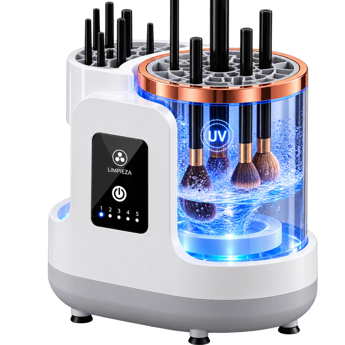 Limpiador y Secador Automático de Brochas de Maquillaje