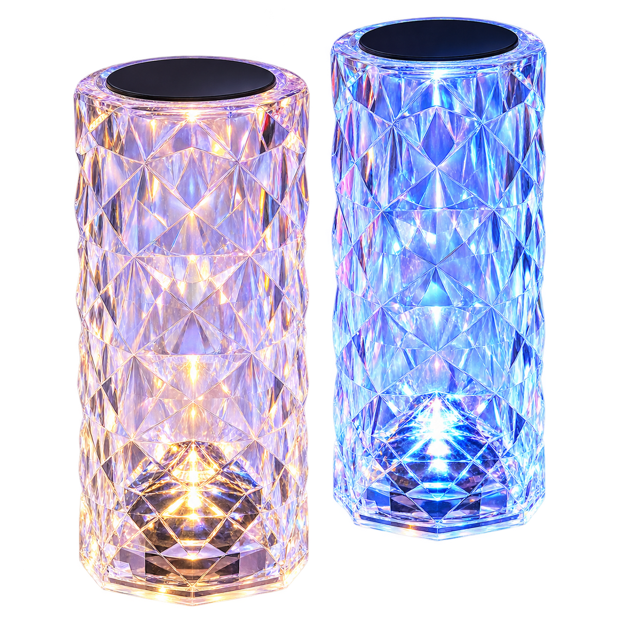 Lámpara LED Efecto Cristal