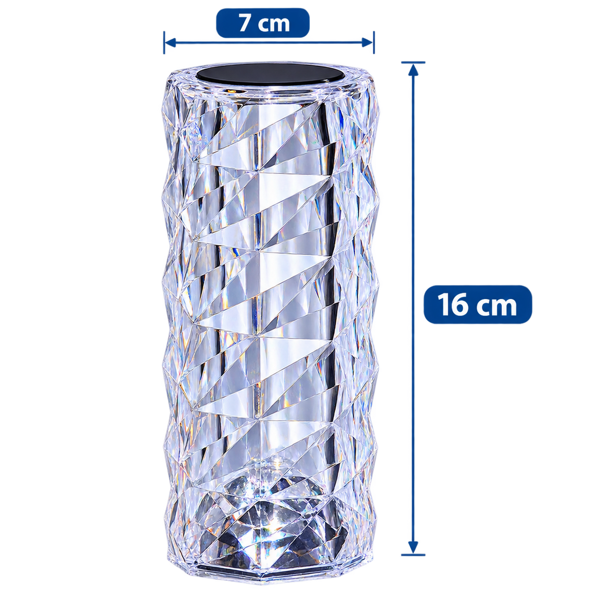 Lámpara LED Efecto Cristal